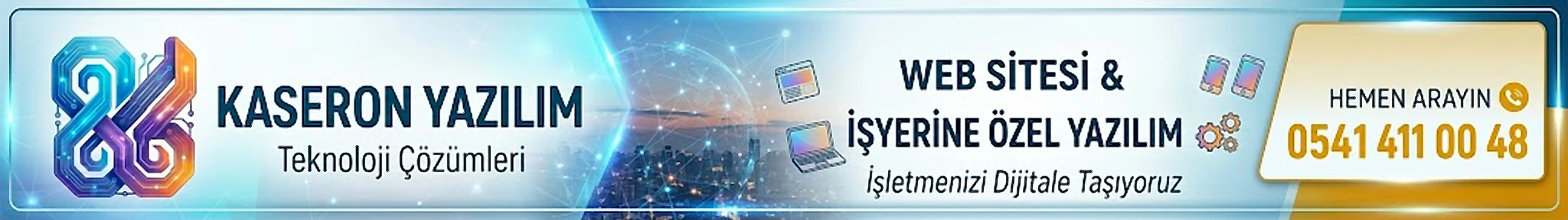 Kaseron — Web Sitesi ve İşyerine Özel Yazılım